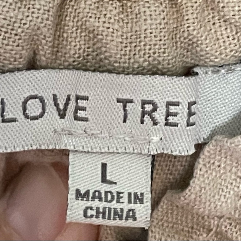 BUNDLE 3/$10!! Love Tree Tan Chinos Relaxed Fit Cotton Blend - Picture 3 of 5